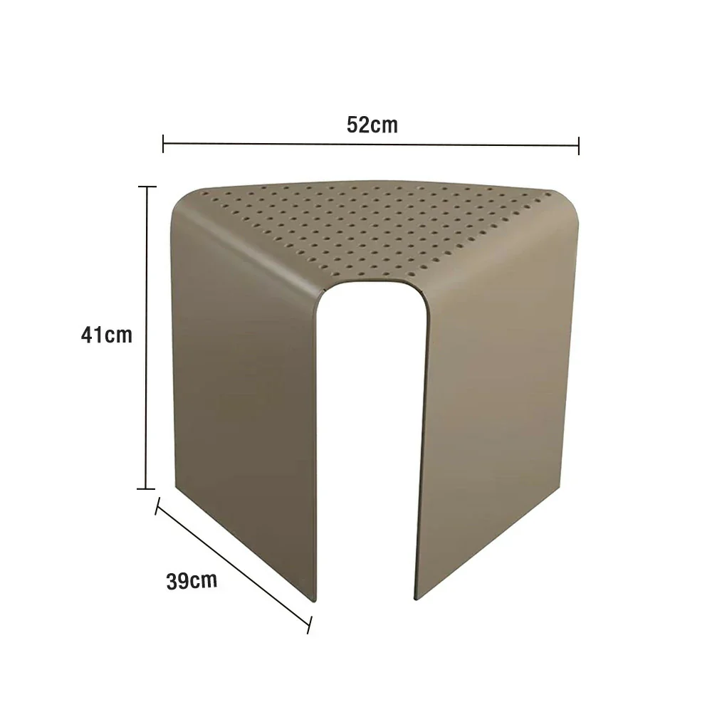 SOLARA Outdoor Aluminum-Magnesium Alloy Chair - Corrosion-Resistant, Durable Design - Khaki - Image 5