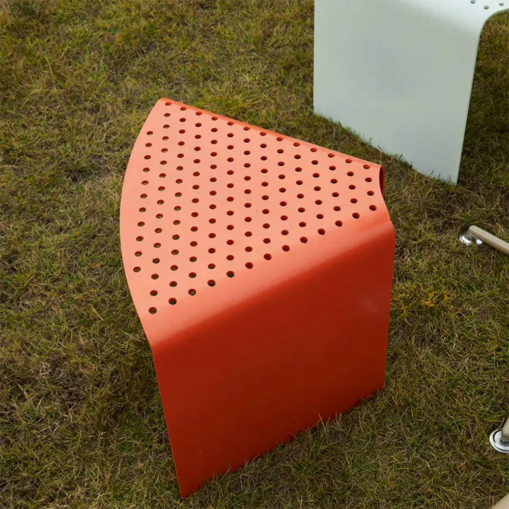 SOLARA Outdoor Aluminum-Magnesium Alloy Chair - Red - Image 2