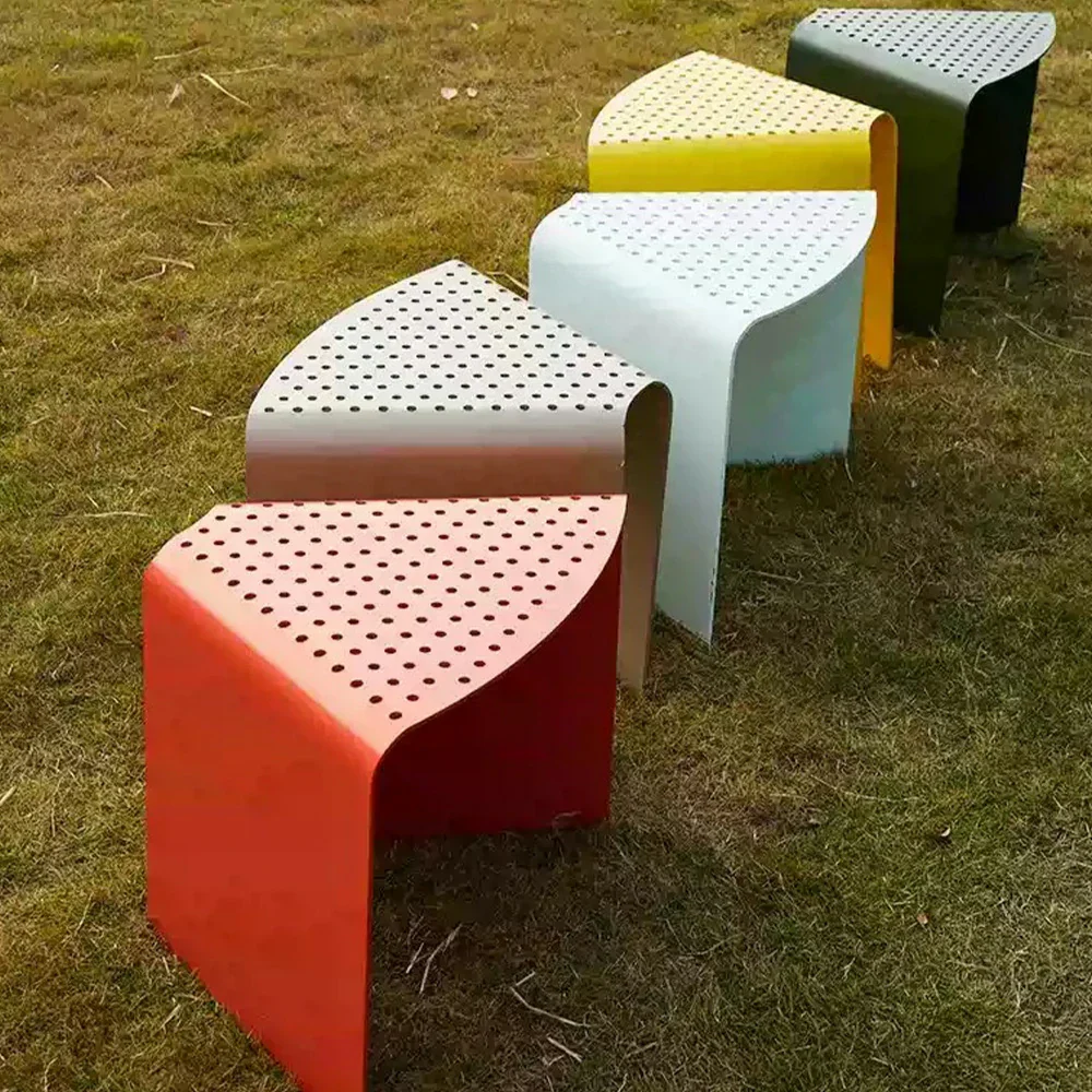 SOLARA Outdoor Aluminum-Magnesium Alloy Chair - Red - Image 4