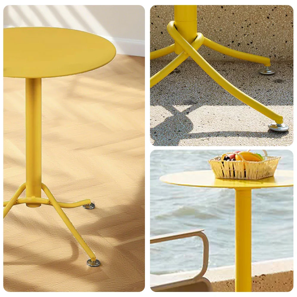 SOLARA Outdoor Aluminum - Magnesium Alloy Table - Yellow - Image 3