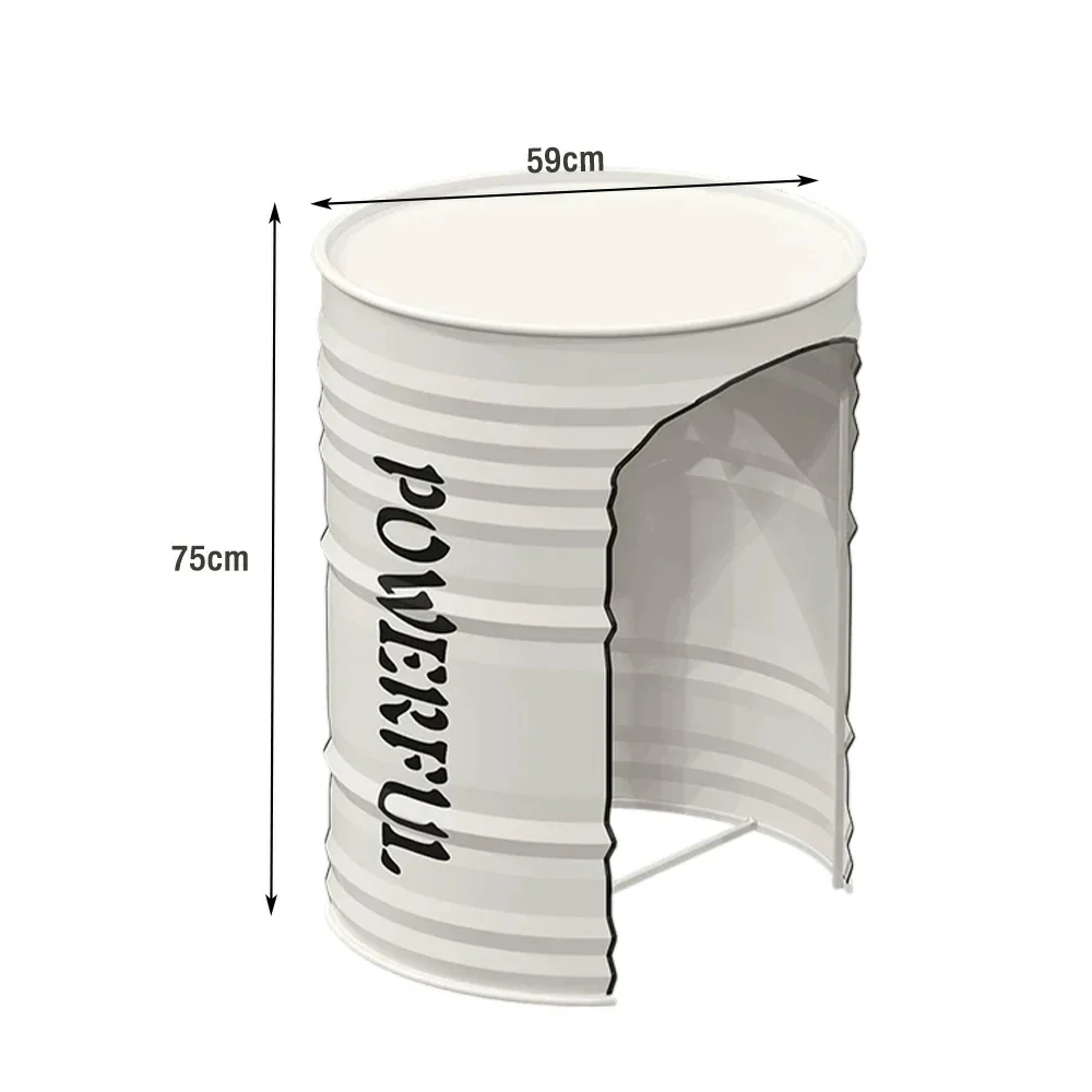 SOLARA Outdoor Table Sturdy Iron Frame, Rust-Resistant Finish, PU Edge Trim, Safe and Durable Design - White - Image 5