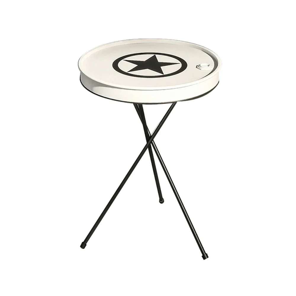 SOLARA Outdoor Table Non-Slip Foot Pads, Rust-Resistant Baked Finish, Comfortable and Easy-to-Clean Design - White