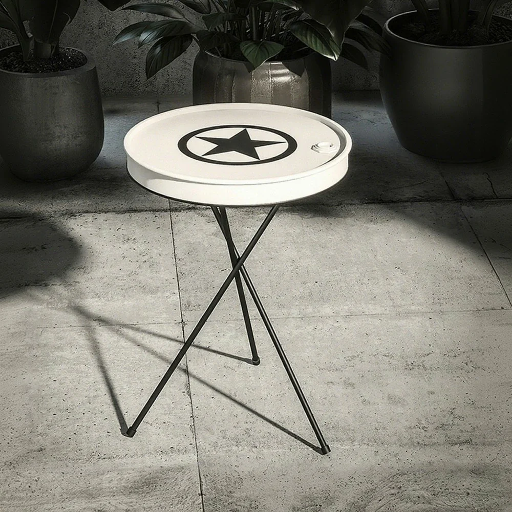 SOLARA Outdoor Table Non-Slip Foot Pads, Rust-Resistant Baked Finish, Comfortable and Easy-to-Clean Design - White - Image 2