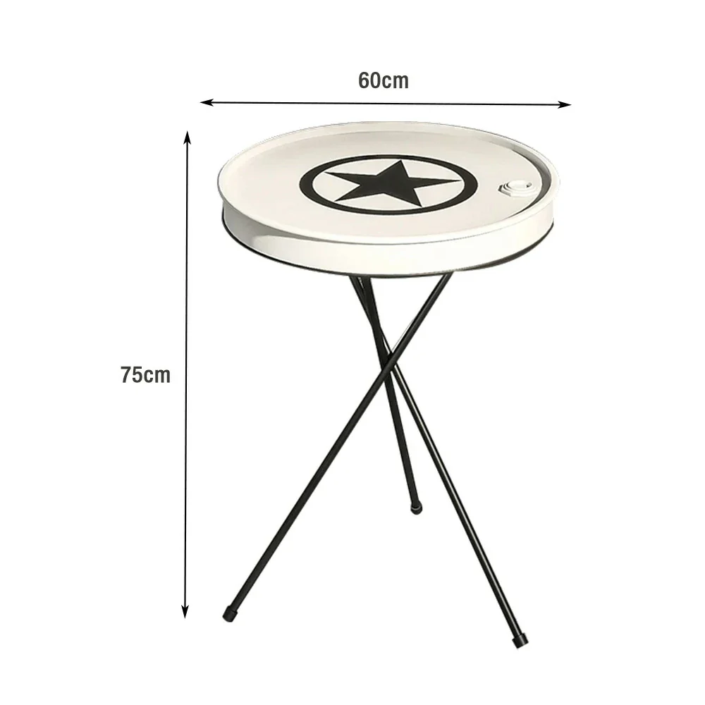 SOLARA Outdoor Table Non-Slip Foot Pads, Rust-Resistant Baked Finish, Comfortable and Easy-to-Clean Design - White - Image 5