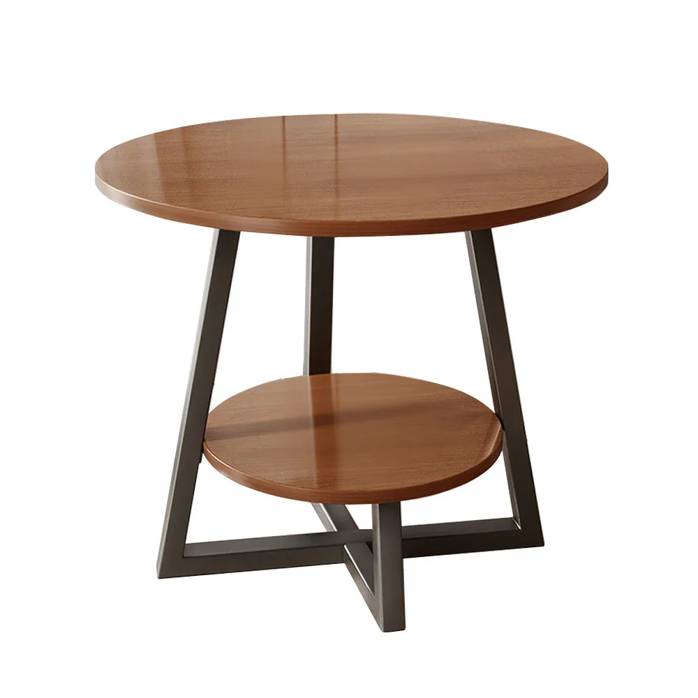 SOLARA Side Table, Golden Frame with Walnut Marble Top, Luxury Modern Design - Image 11