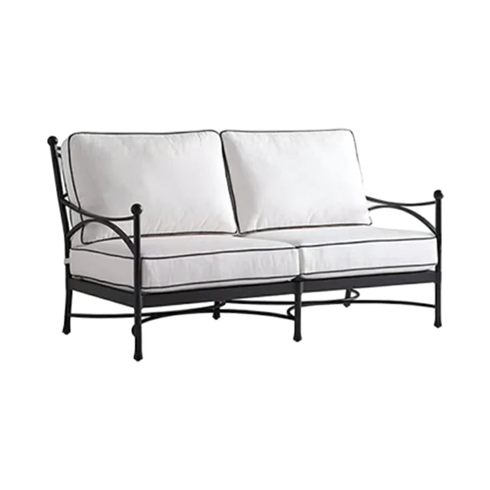 SOLARA 2 Seater Outdoor Sofa - Quick Dry Patio Sofa with Ergonomic Backrest, Breathable Fabric and Aluminium Alloy Frame