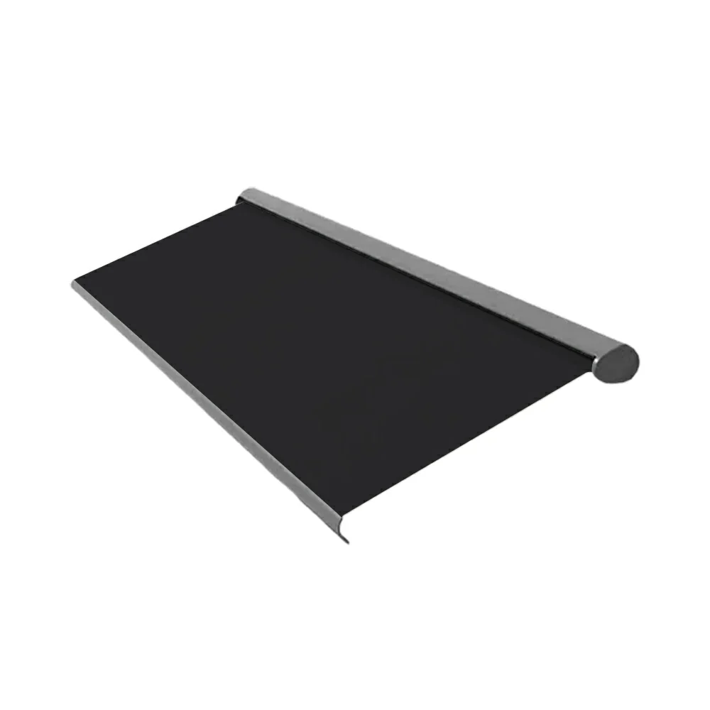 SOLARA Electric Retractable Awning Black Frame Remote Control Waterproof Aluminium 300/400/500cm Patio Balcony Outdoor Use - Black