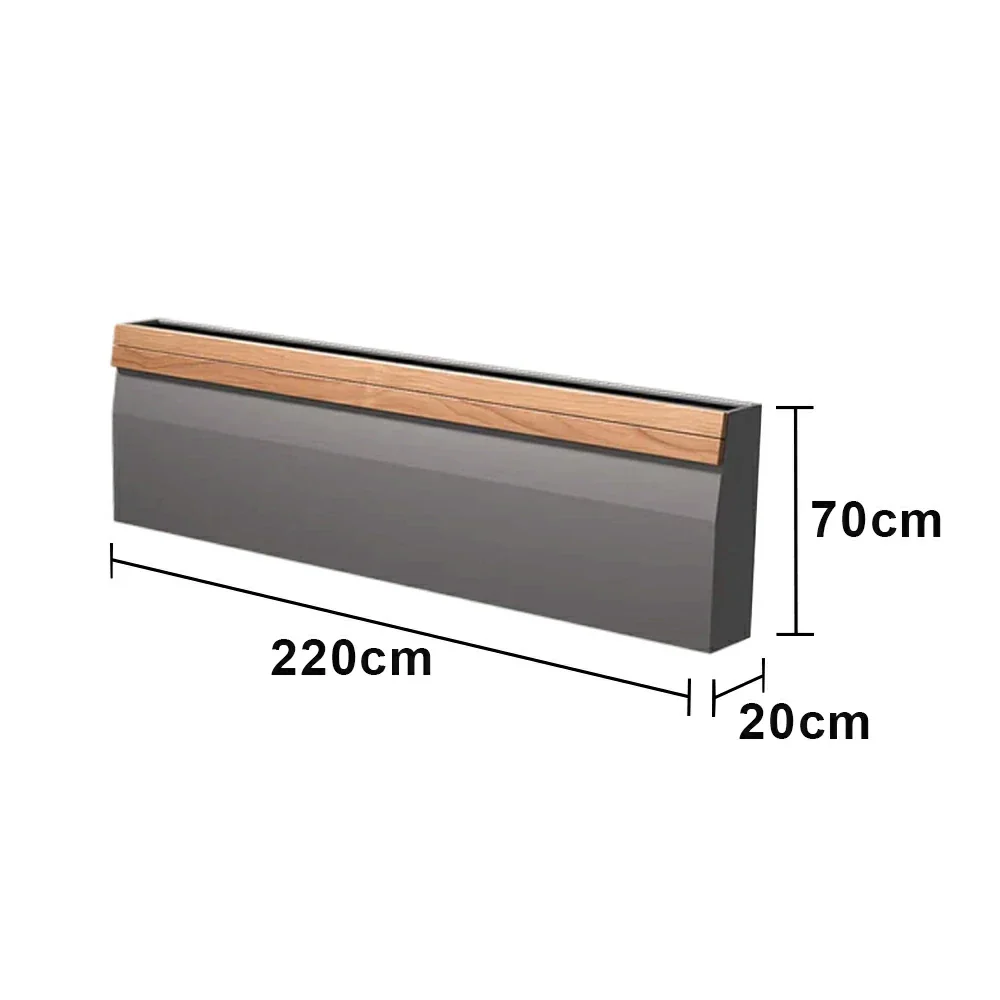SOLARA 180/220cm Outdoor Planting Dual Anti-Rust Reinforced Frame Balcony Courtyard Welcome Decor - Grey - Image 7
