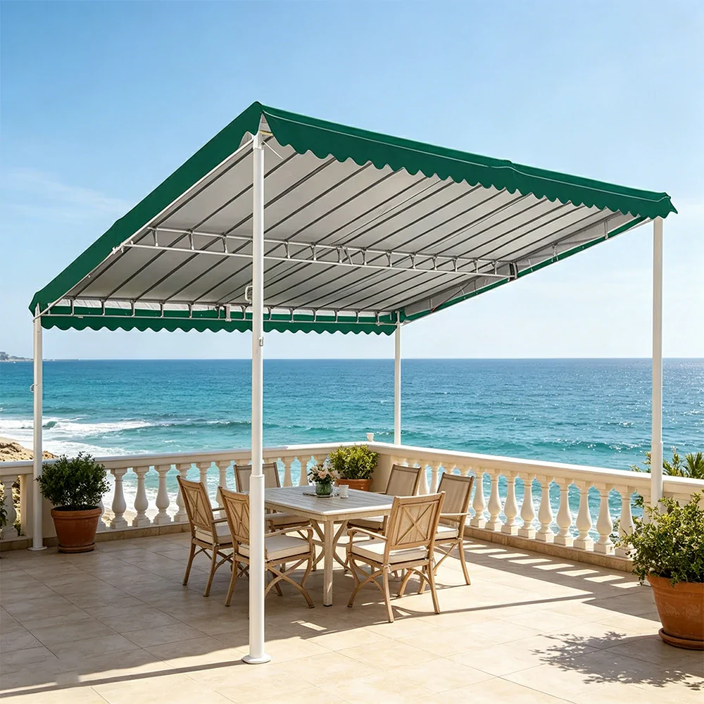 SOLARA Outdoor Car Canopy High Density Fabric Reinforced Steel Frame Weatherproof 600/800cm for Garage Yard Parking - Image 5