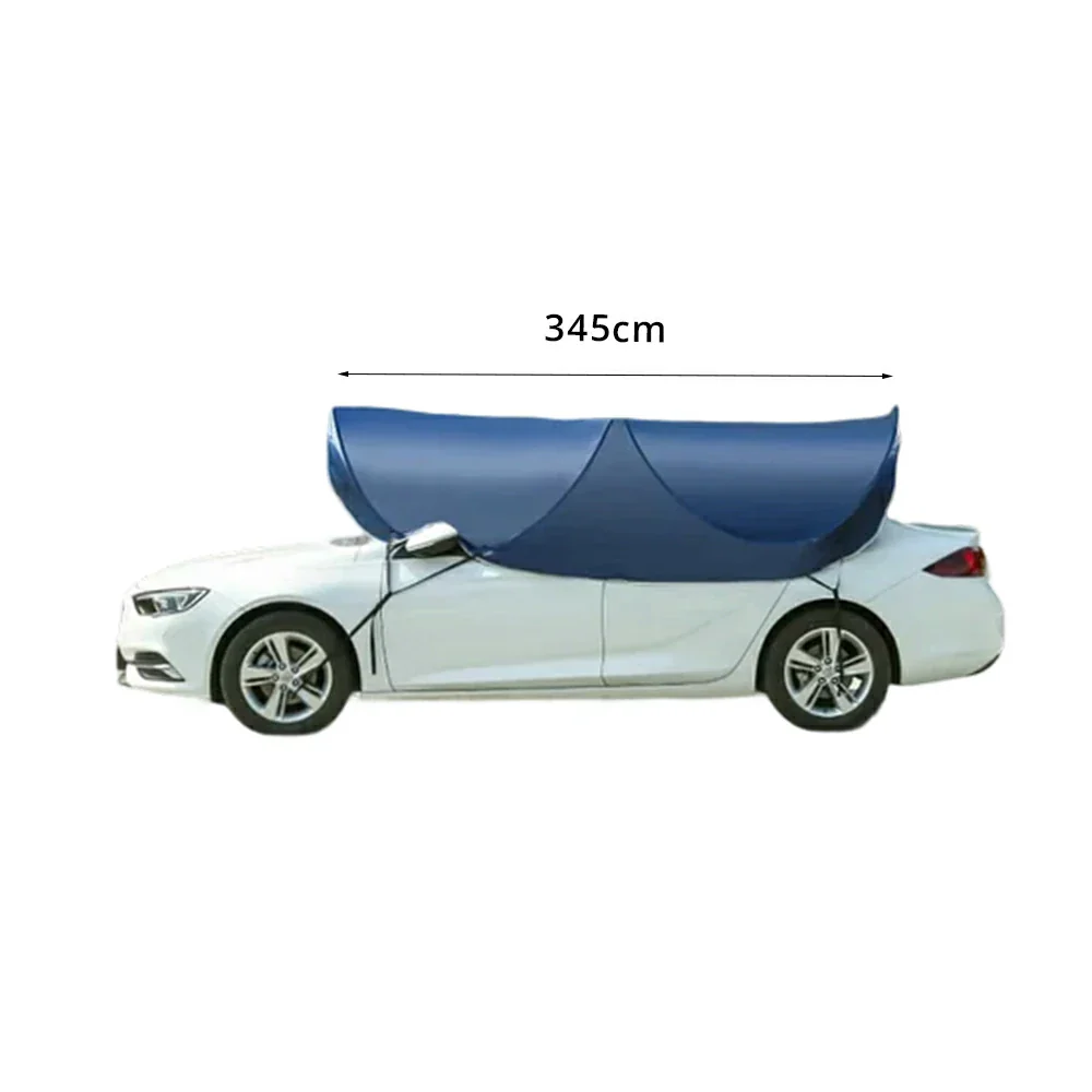 SOLARA Pop Up Car Sunshade Cover Blackout UV Protection Heat Insulation Portable for Outdoor Parking Sedan SUV - Blue - Image 7