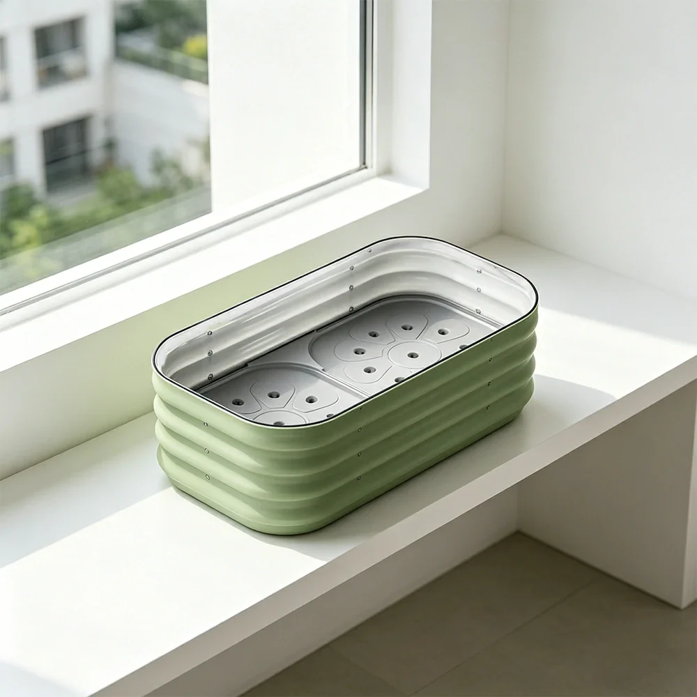 SOLARA Modular Raised Garden Bed with Water Reservoir Reinforced Outdoor Planter Box 80x40x28cm for Balcony Courtyard - Image 4