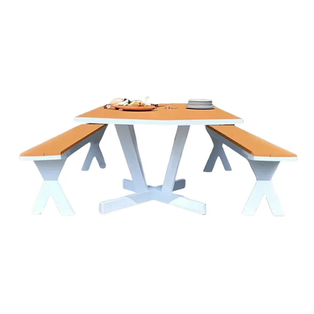 SOLARA Park Leisure Bench Metal Frame with Weather-Resistant Finish 160cm for Park Courtyard Commercial Street