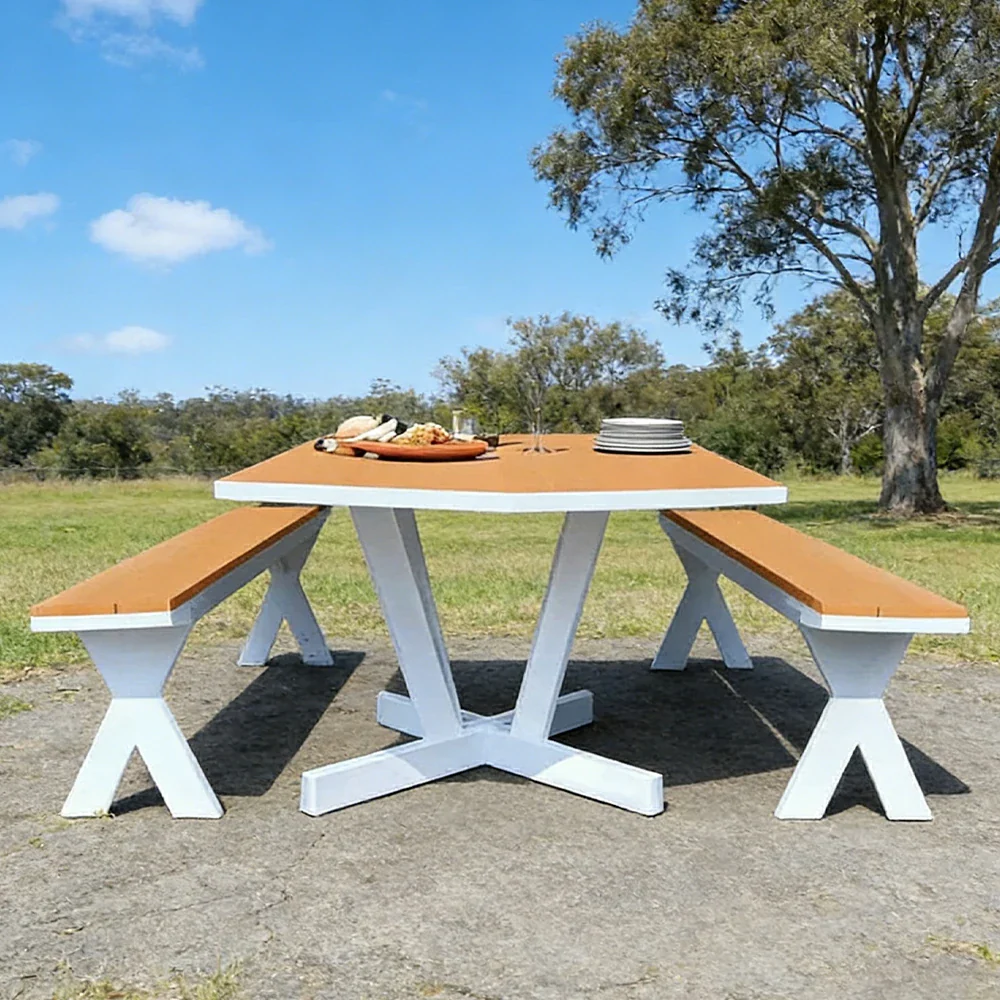 SOLARA Park Leisure Bench Metal Frame with Weather-Resistant Finish 160cm for Park Courtyard Commercial Street - Image 4