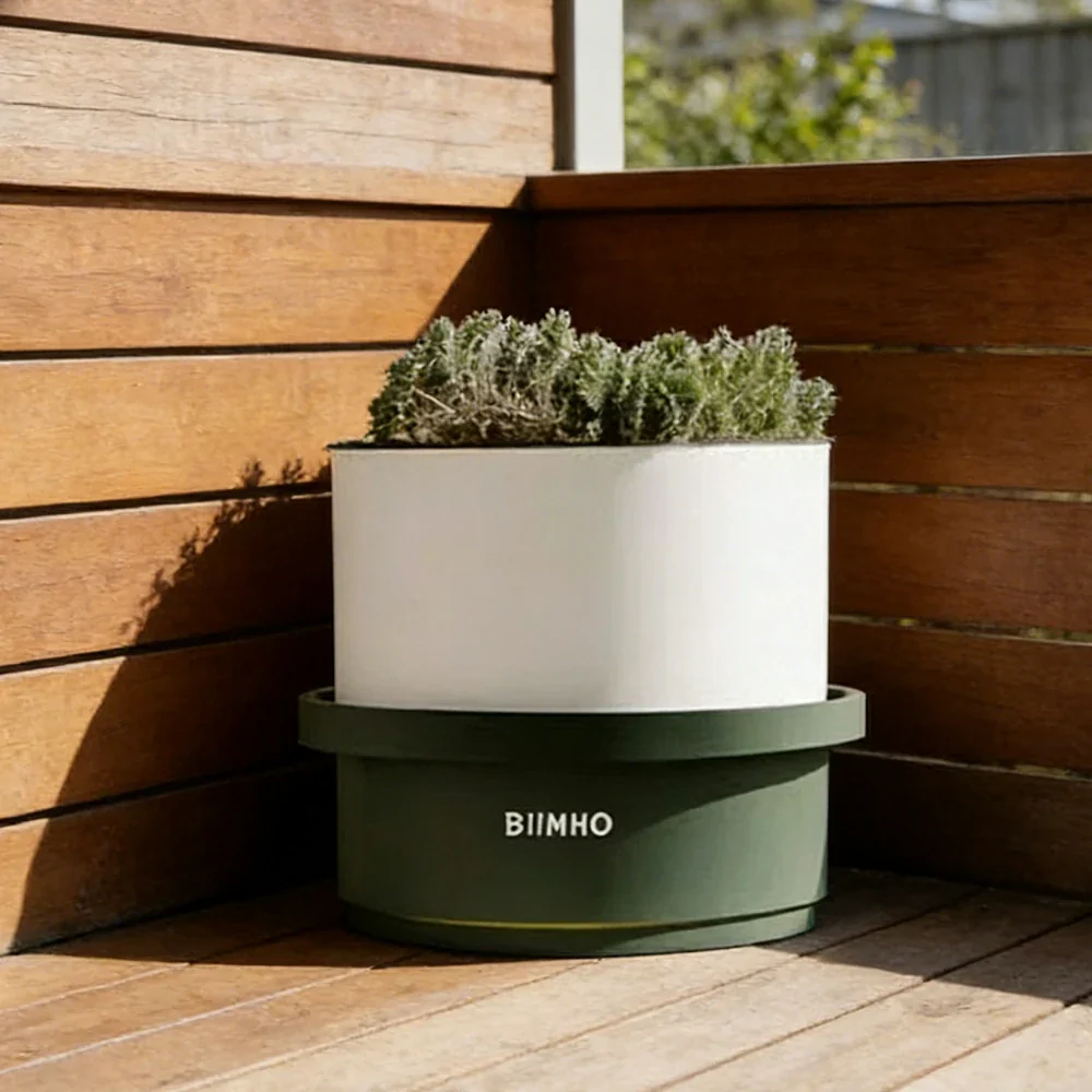 SOLARA 60/80/100cm Outdoor Freestanding Planter Minimalist Design with Durable Galvanized Steel for Courtyard Commercial Space - Image 4