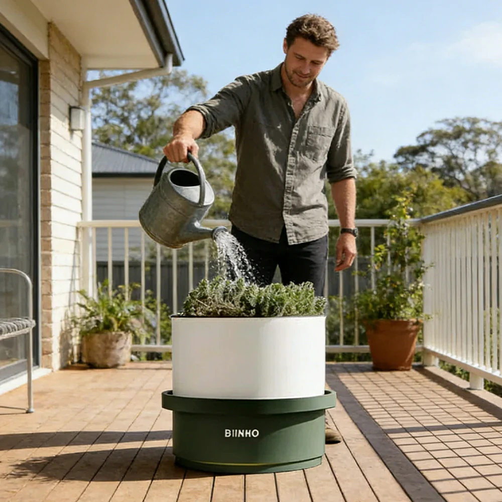 SOLARA 60/80/100cm Outdoor Freestanding Planter Minimalist Design with Durable Galvanized Steel for Courtyard Commercial Space - Image 5
