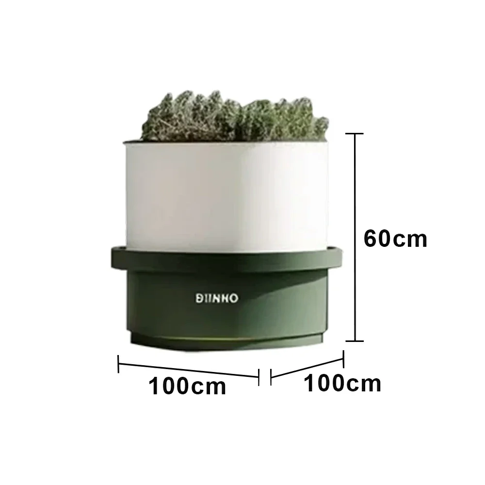 SOLARA 60/80/100cm Outdoor Freestanding Planter Minimalist Design with Durable Galvanized Steel for Courtyard Commercial Space - Image 8