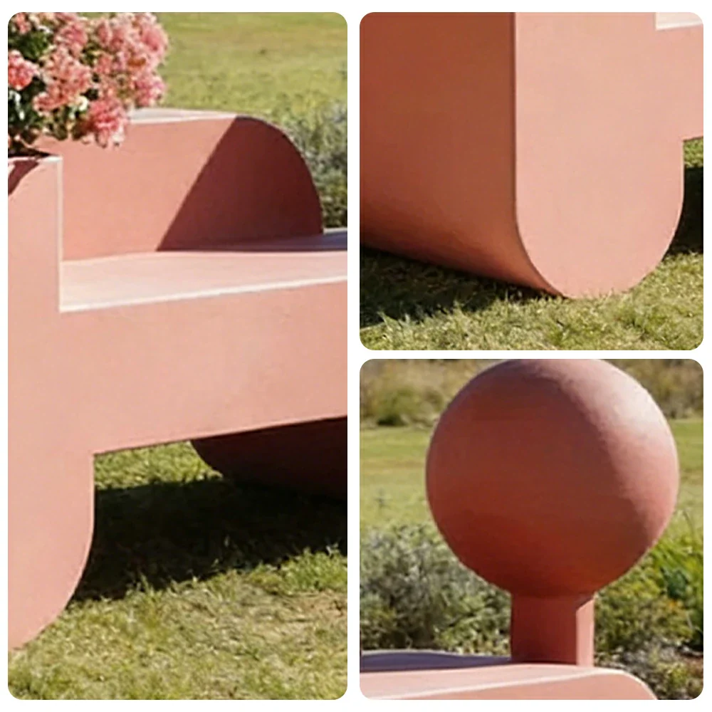 SOLARA 180/200/220cm Outdoor Planter Bench Greenery and Seating Combo for Park Plaza Scenic Area - Image 3