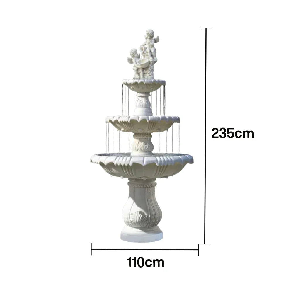 SOLARA Natural Sandstone Outdoor Fountain, Hand‑Polished Texture, Continuous Water Flow, Garden Centrepiece - Image 5