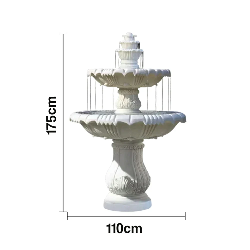SOLARA Natural Sandstone Outdoor Fountain, Natural Sandstone Texture, Hand‑Polished Finish, Peaceful Water Feature - Image 5