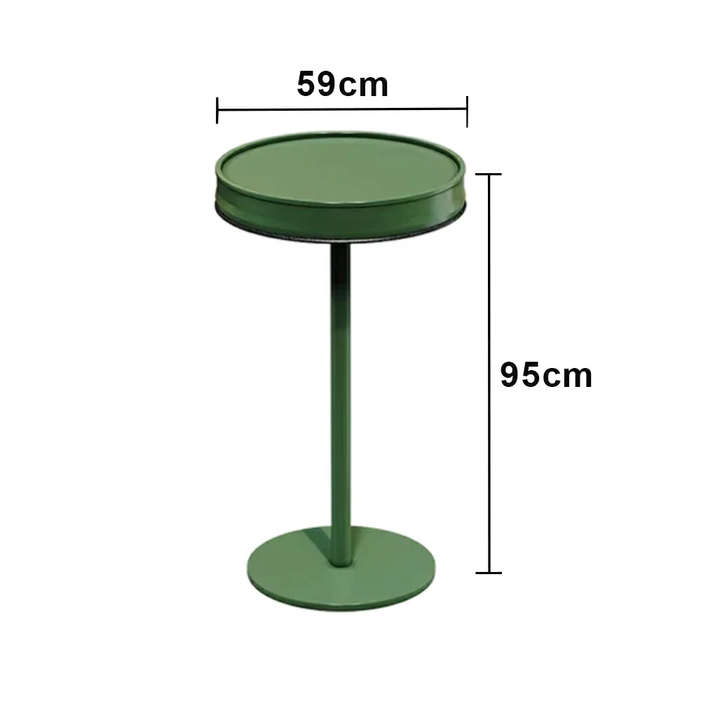SOLARA 95/105cm Outdoor Bar Table - Industrial Oil Drum Style Design, Heavy-Duty Metal Base, Space-Saving Patio Balcony Cafe Bistro Table - Image 5