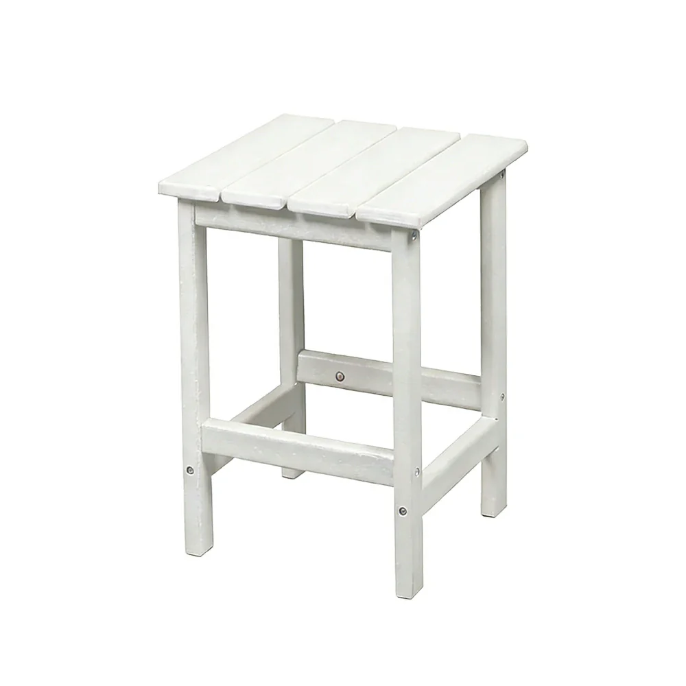 SOLARA Chair - Folding Outdoor Lounge Chair, Weather-Resistant HDPE Material, Classic Patio Garden Seating - White - Image 4