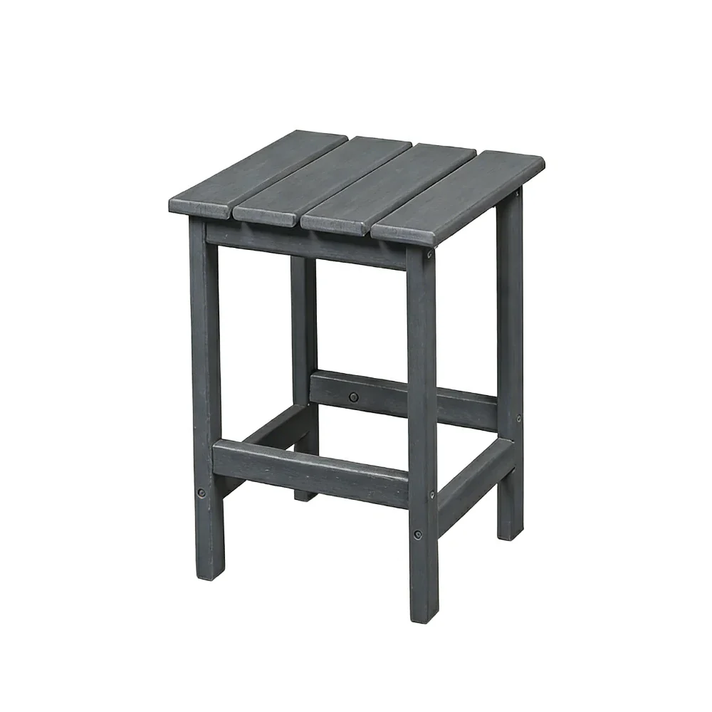SOLARA Chair - Folding Outdoor Lounge Chair, Weather-Resistant HDPE Material, Classic Patio Garden Seating - Grey - Image 6