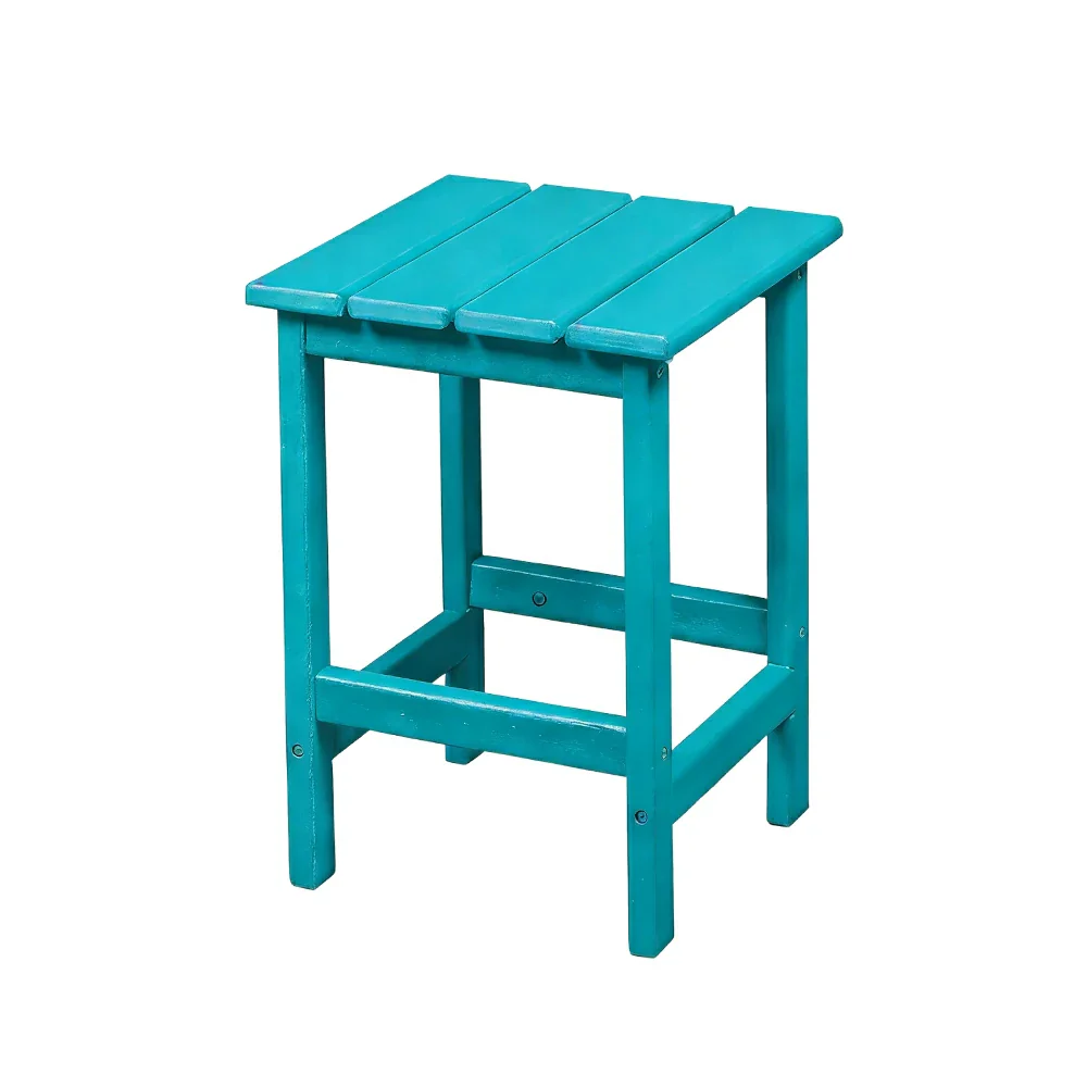 SOLARA Chair - Folding Outdoor Lounge Chair, Weather-Resistant HDPE Material, Classic Patio Garden Seating - Lighte Blue - Image 6