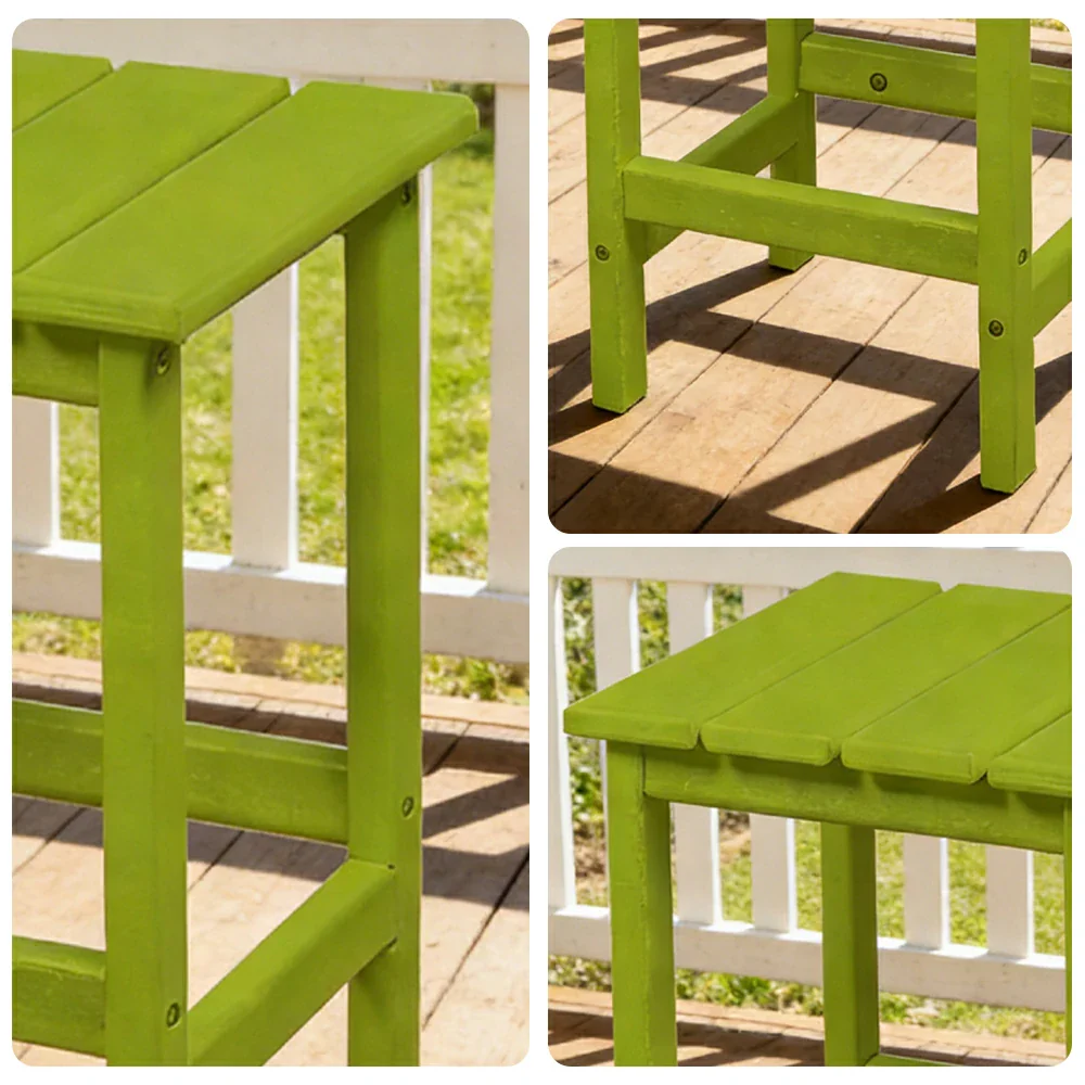 SOLARA Chair - Folding Outdoor Lounge Chair, Weather-Resistant HDPE Material, Classic Patio Garden Seating - Green - Image 7