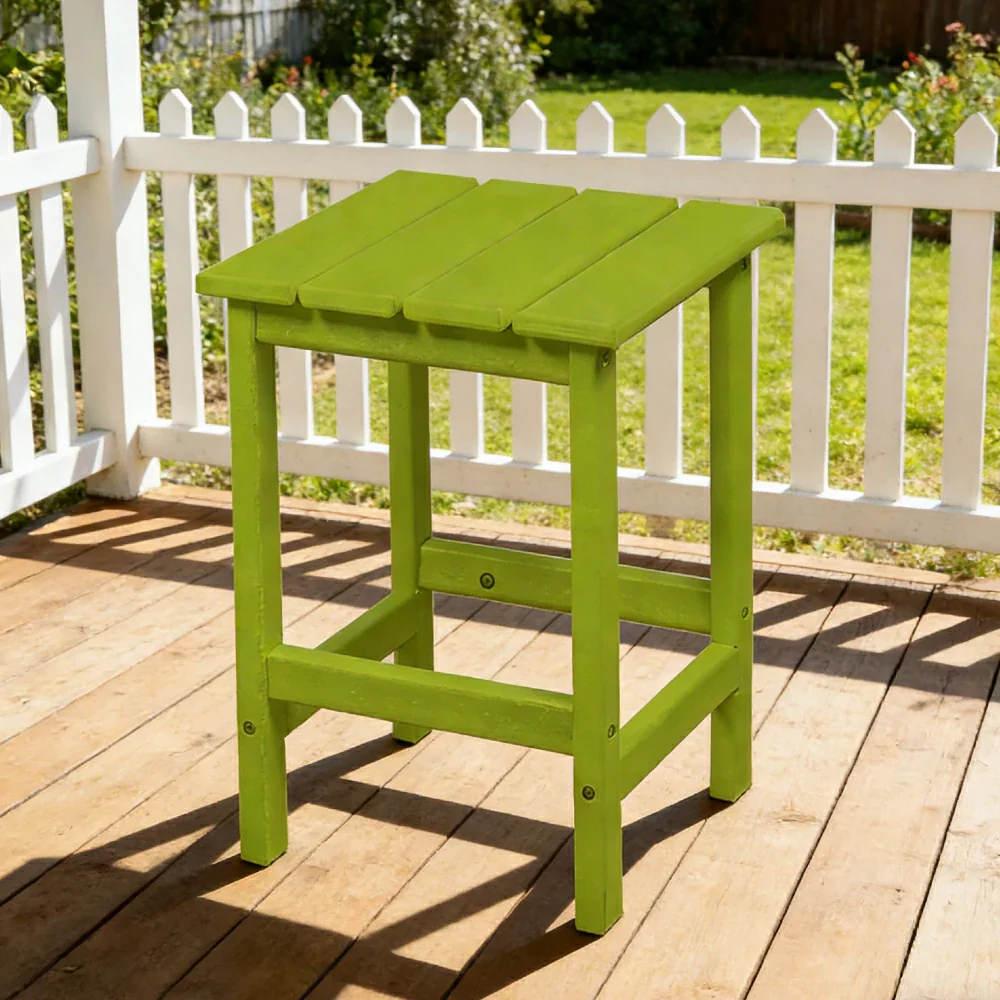 SOLARA Chair - Folding Outdoor Lounge Chair, Weather-Resistant HDPE Material, Classic Patio Garden Seating - Green - Image 8
