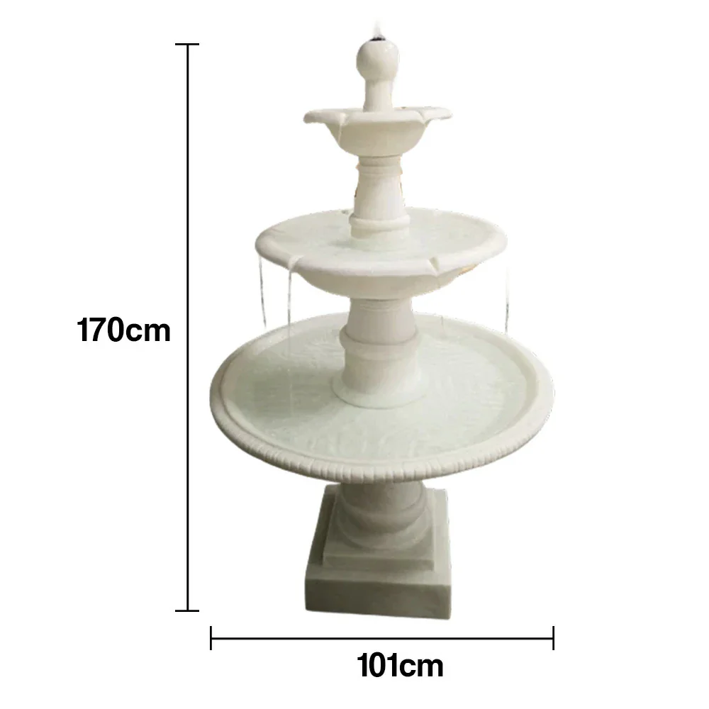 SOLARA Solar-Powered Water Fountain - Eco-Friendly Resin Fiberglass, Crack-Resistant, Long-Lasting Outdoor Decor - Image 5