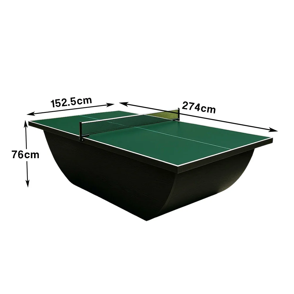 SUNNET Outdoor Waterproof 4cm Table Tennis Pingpong Table with Heavy-Duty Base and Free Accessories - Green & Black - Image 6