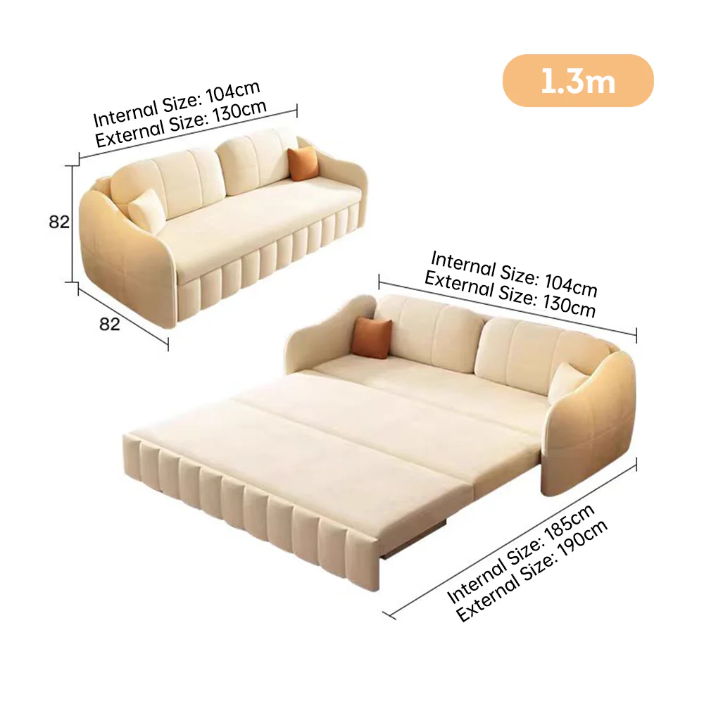 LUXORA 1.3m/1.5m/2.1m Sofa High Density Sponge - Image 5