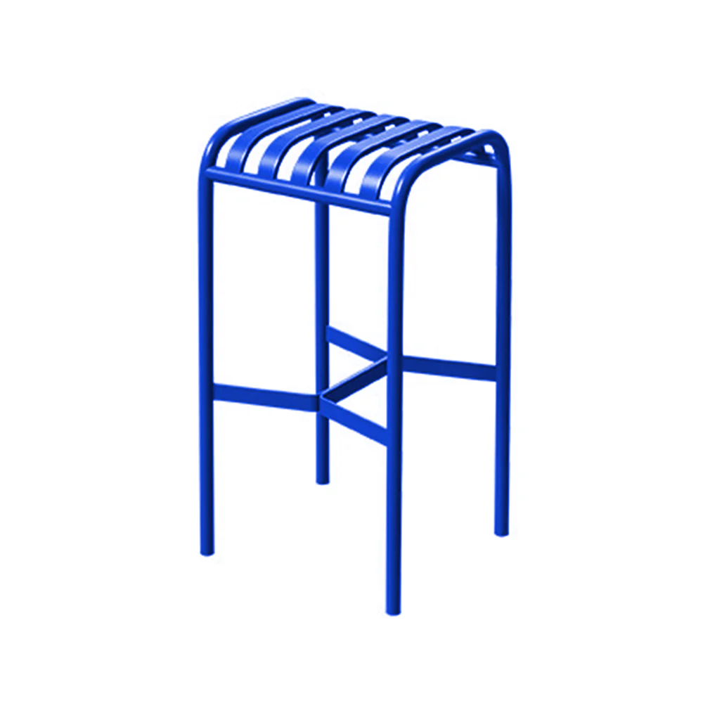 SOLARA Outdoor Iron Table/Bench/Chair/Sofa/Bar Stool - Blue - Image 26
