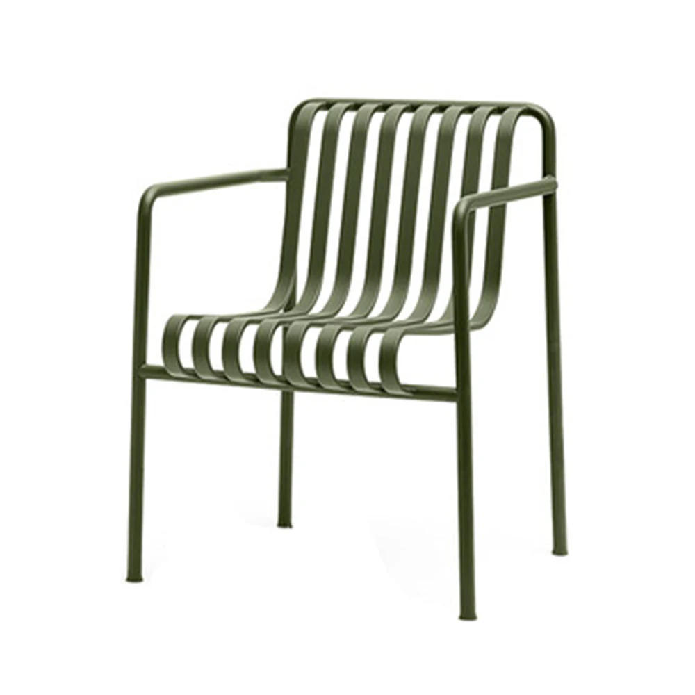 SOLARA Outdoor Iron Table/Bench/Chair/Sofa/Bar Stool - Green - Image 13