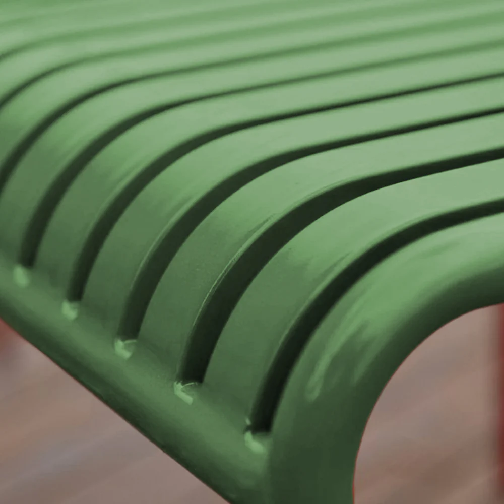 SOLARA Outdoor Iron Table/Bench/Chair/Sofa/Bar Stool - Green - Image 3