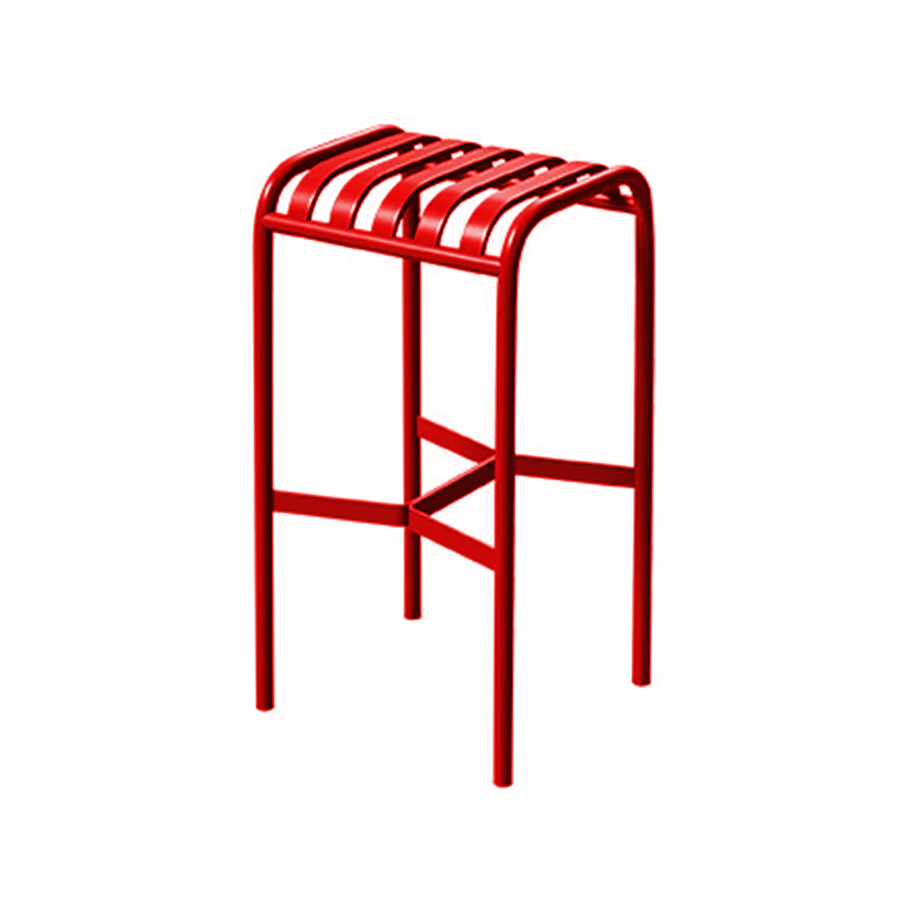 SOLARA Outdoor Iron Table/Bench/Chair/Sofa/Bar Stool - Red - Image 26