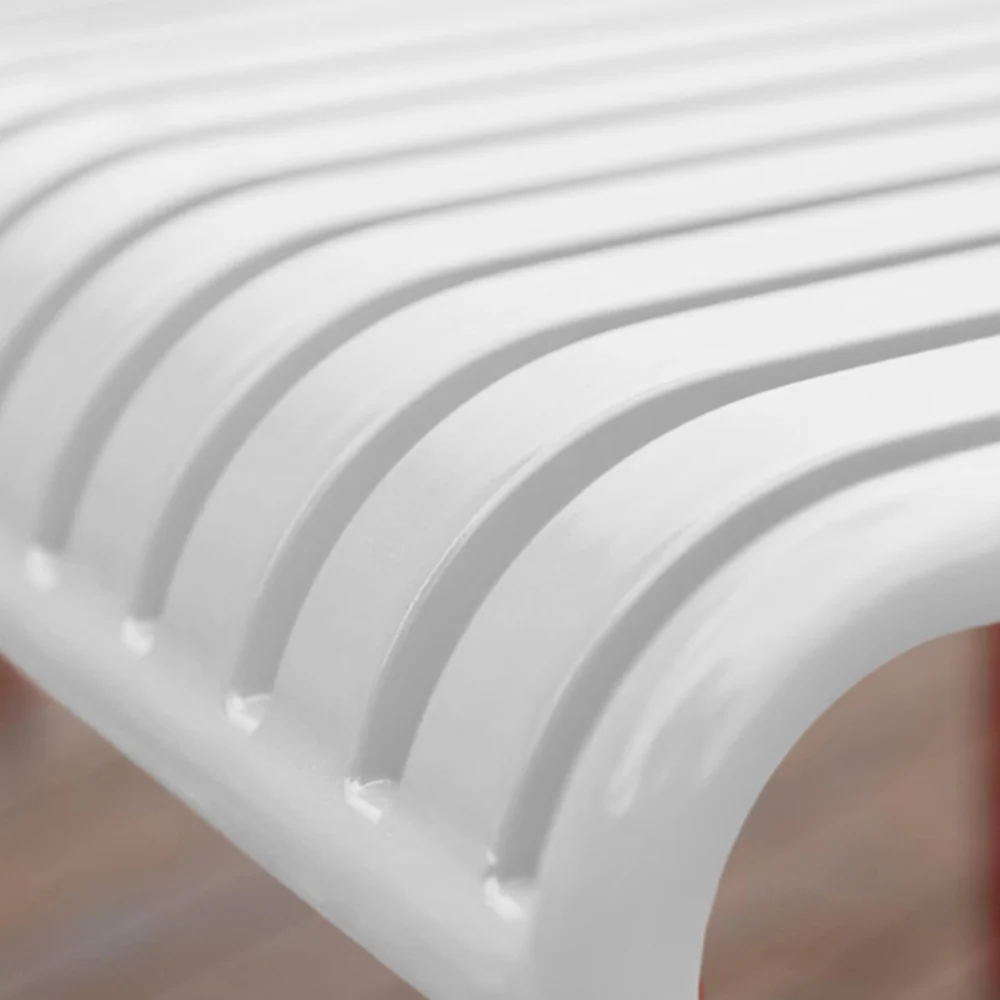 SOLARA Outdoor Iron Table/Bench/Chair/Sofa/Bar Stool - White - Image 3