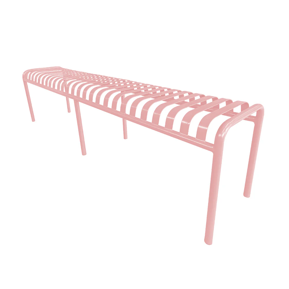 SOLARA Outdoor Iron Table/Bench/Chair/Sofa/Bar Stool - Pink - Image 21