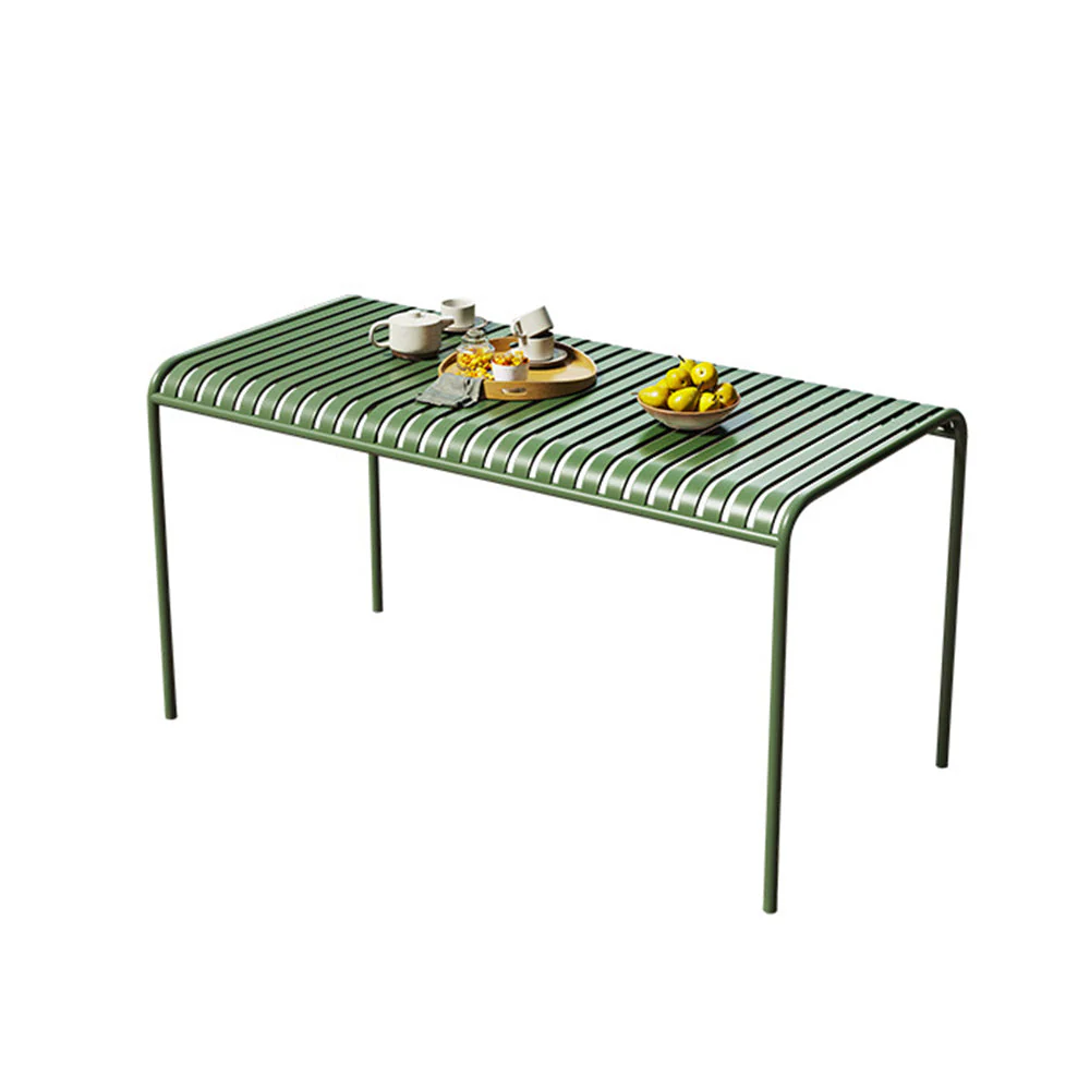 SOLARA Outdoor Iron Table/Bench/Chair/Sofa/Bar Stool - Green - Image 6
