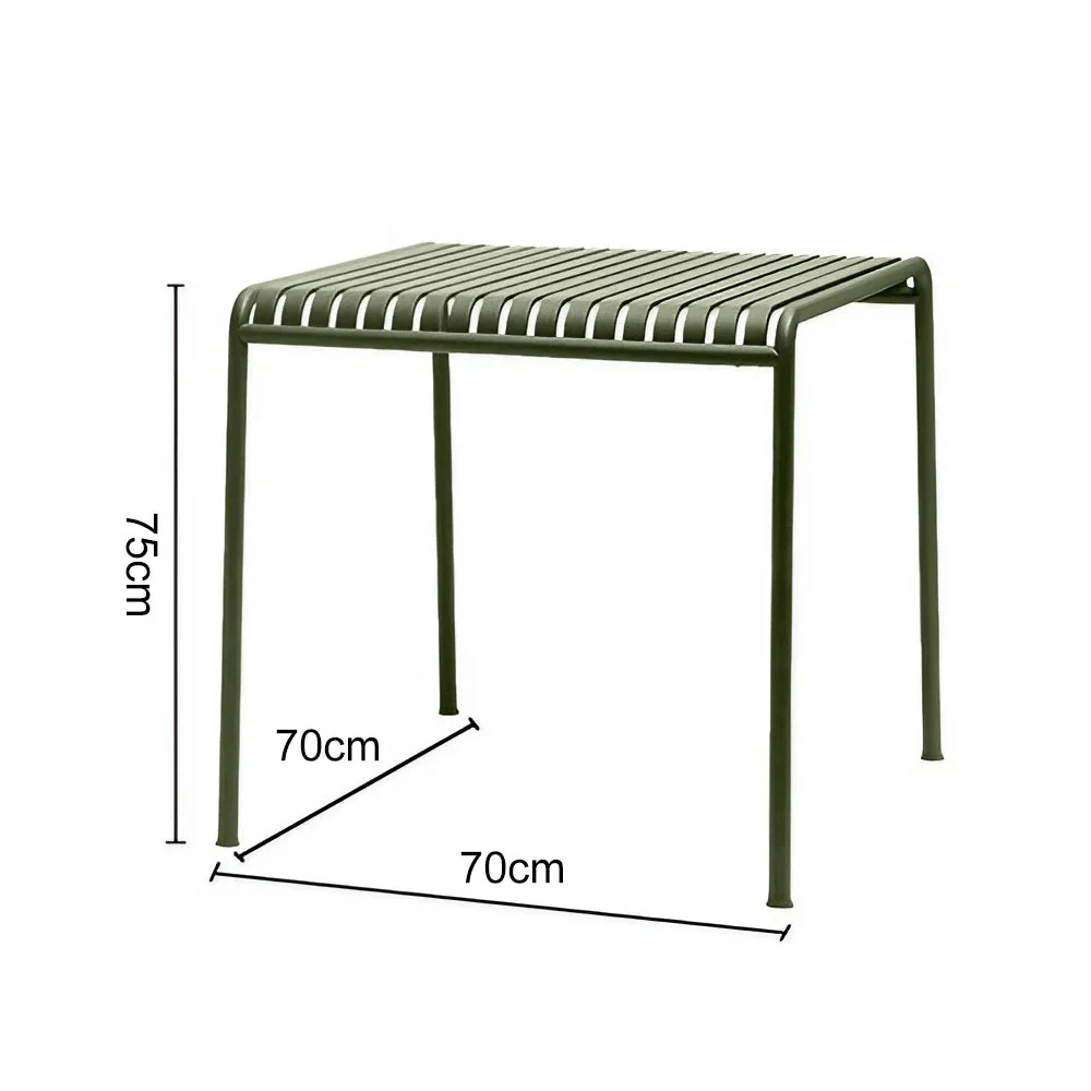 SOLARA Outdoor Iron Table/Bench/Chair/Sofa/Bar Stool - Green - Image 23