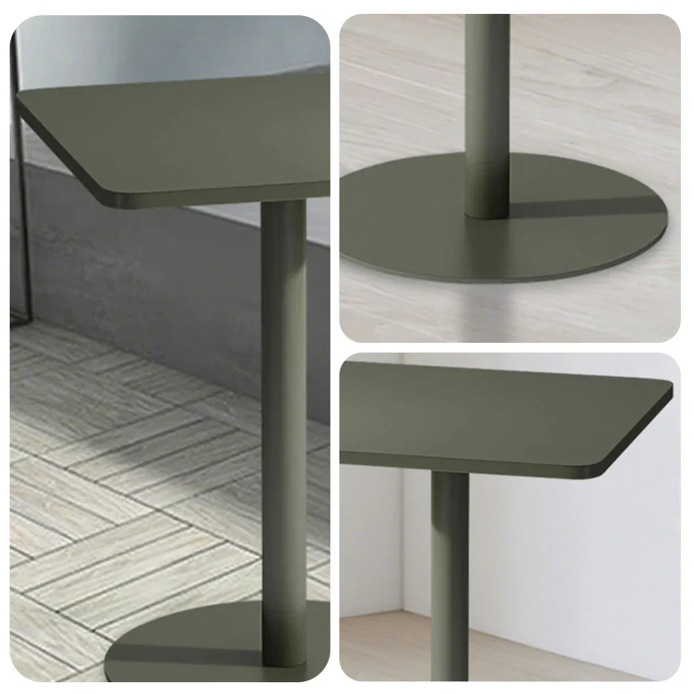 SOLARA 60/70/120/160cm Green Square Iron Table, Durable Metal Build for Patio, Balcony, or Garden Use - Image 3