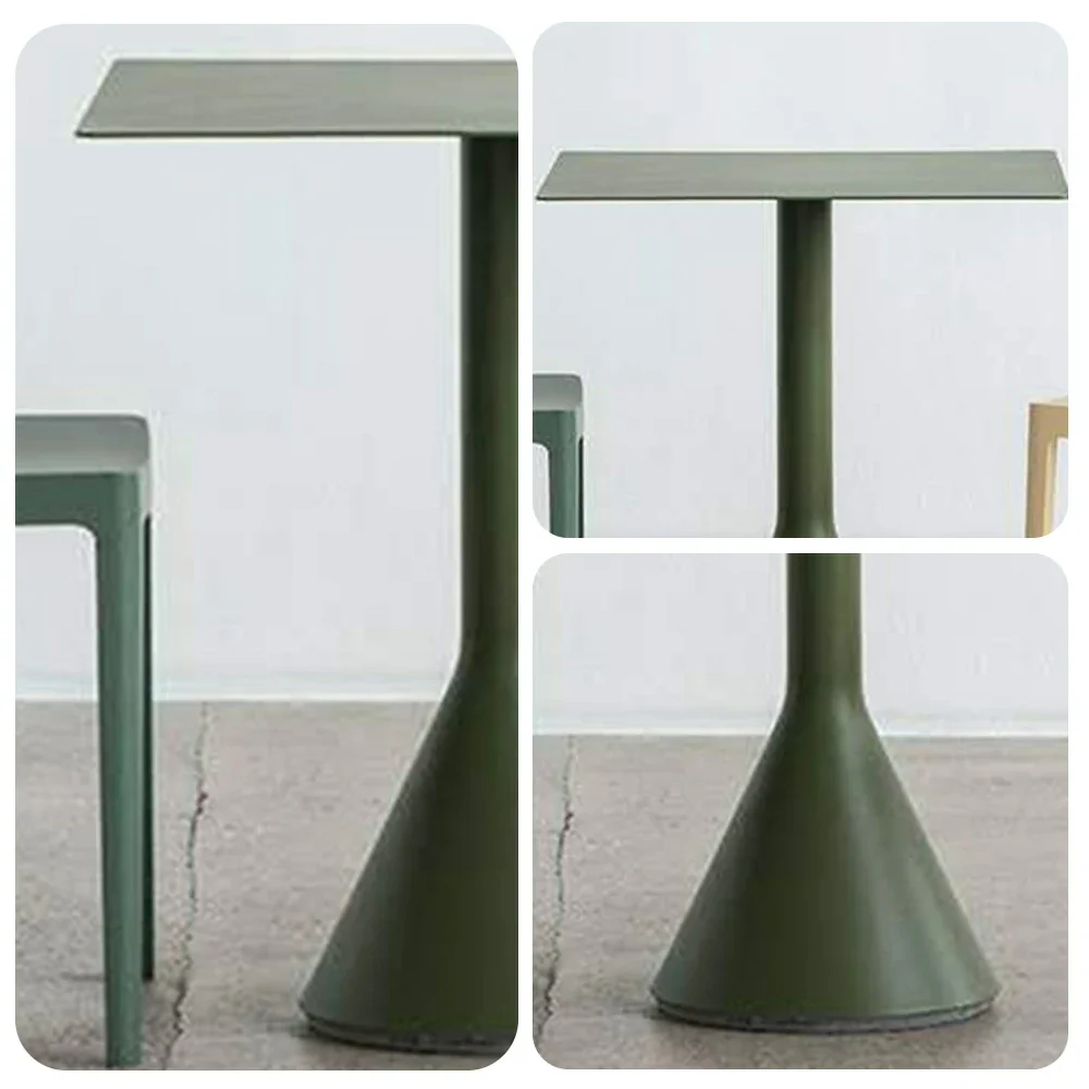 SOLARA 60/70/80/90cm Outdoor Square Dining Table - Olive Green - Image 3