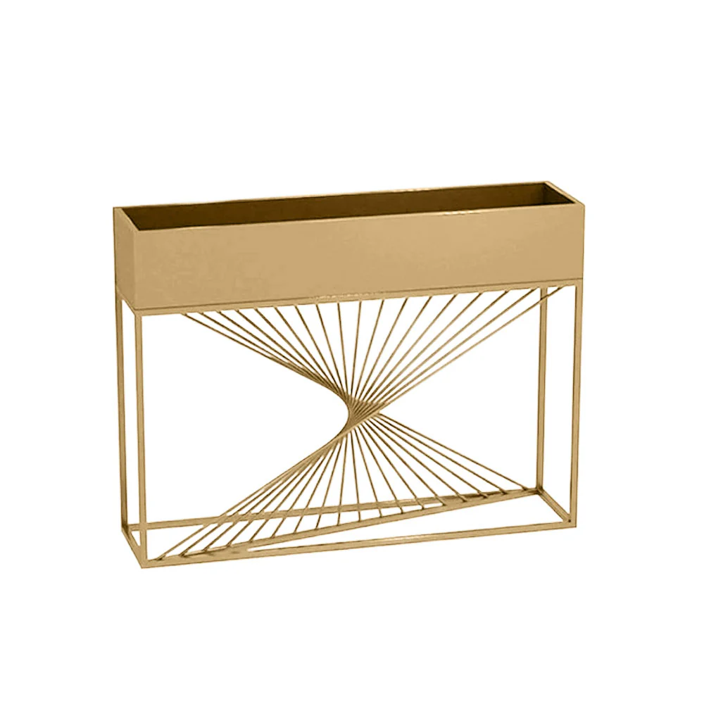 SOLARA ZFL Minimalist Style 100cm Modular Black/Gold/White Metal Planter With Partition FunctionSaving For Outdoor Use - Image 3