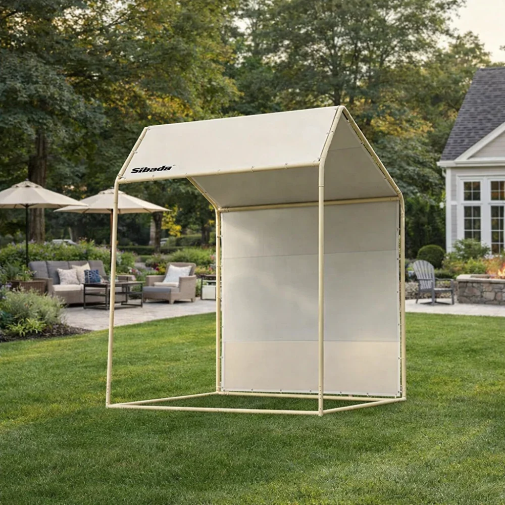 TREKKA Outdoor Pop-Up Gazebo 2/3m Canopy with Reinforced Steel Frame, Waterproof & UV-Resistant Fabric, Wind-Stable Structure, Quick Assembly - Beige - Image 2