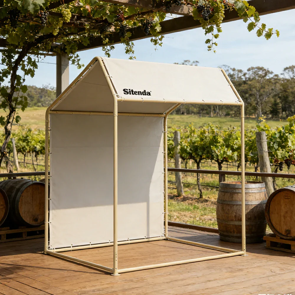 TREKKA Outdoor Pop-Up Gazebo 2/3m Canopy with Reinforced Steel Frame, Waterproof & UV-Resistant Fabric, Wind-Stable Structure, Quick Assembly - Beige - Image 4