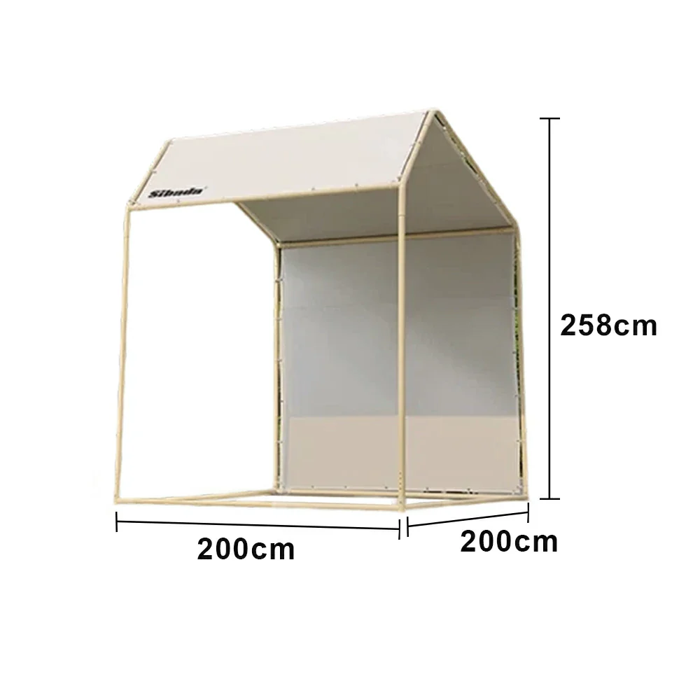 TREKKA Outdoor Pop-Up Gazebo 2/3m Canopy with Reinforced Steel Frame, Waterproof & UV-Resistant Fabric, Wind-Stable Structure, Quick Assembly - Beige - Image 5