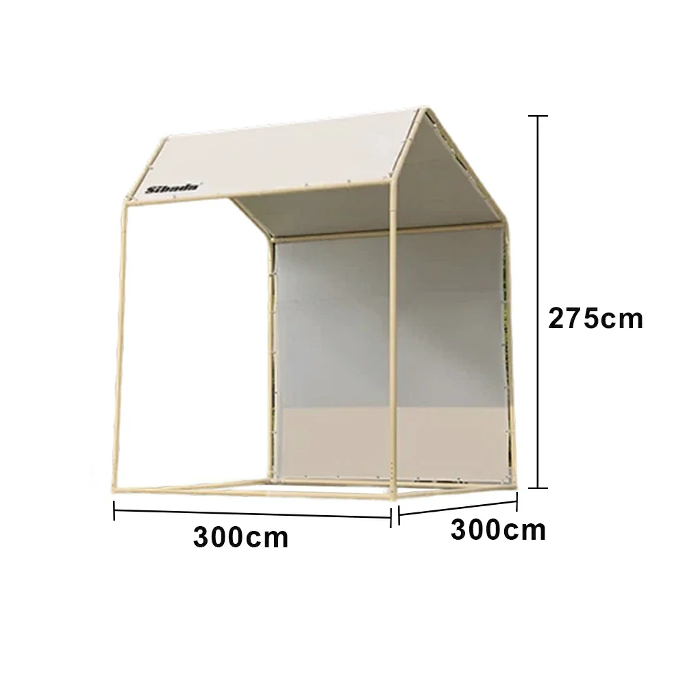 TREKKA Outdoor Pop-Up Gazebo 2/3m Canopy with Reinforced Steel Frame, Waterproof & UV-Resistant Fabric, Wind-Stable Structure, Quick Assembly - Beige - Image 6