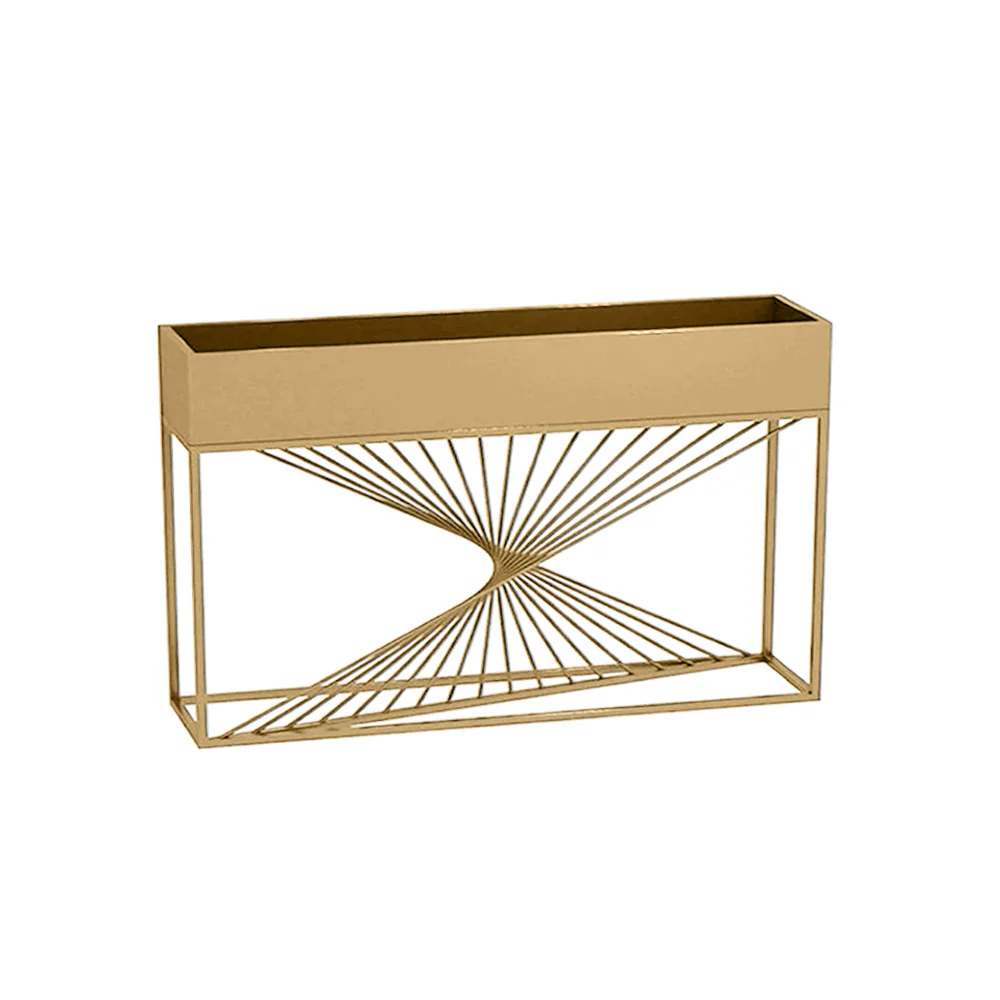 SOLARA ZFL02 Minimalist Style 140cm Modular White/Gold/Black Metal Planter with Partition FunctionSaving for Outdoor Use - Image 3