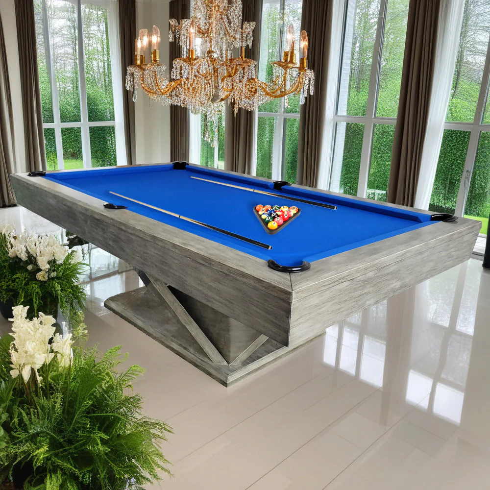 QUESLA WP06 7FT Luxury Slate Billiard Table W/ Free Accessories Pool Table - Grey&Blue - Image 4