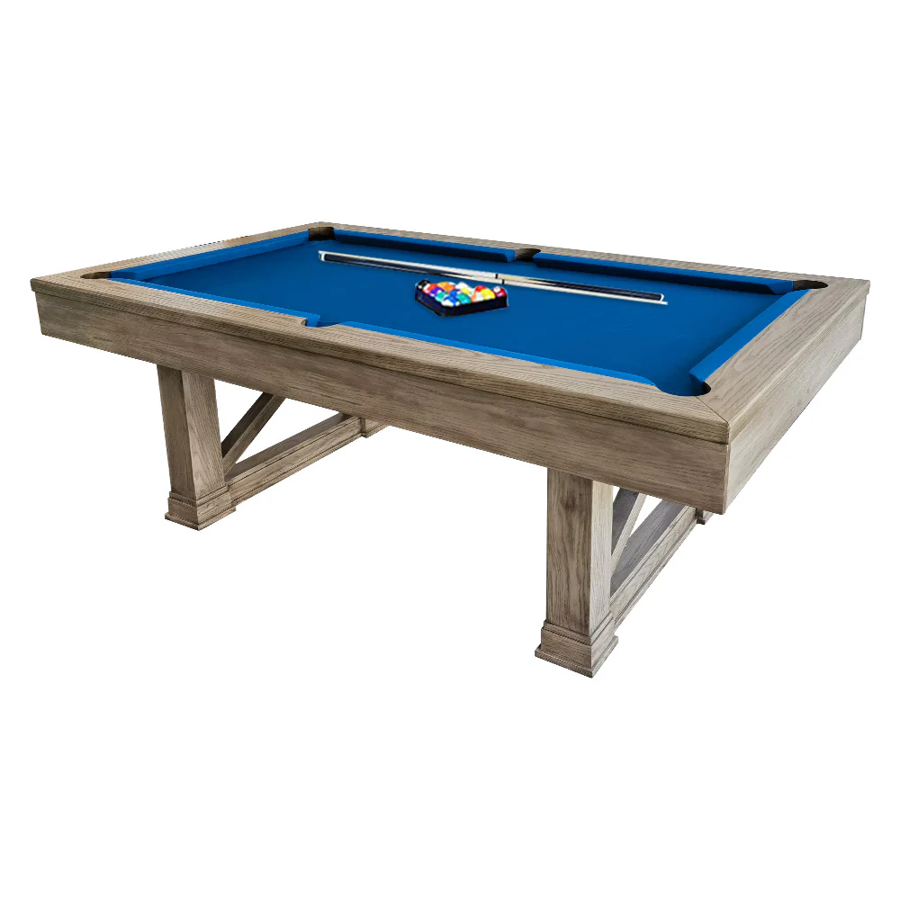 QUESLA WYJ05 8FT Slate Billiard Table W/ Free Accessories Pool Table - Grey&Blue - Image 7